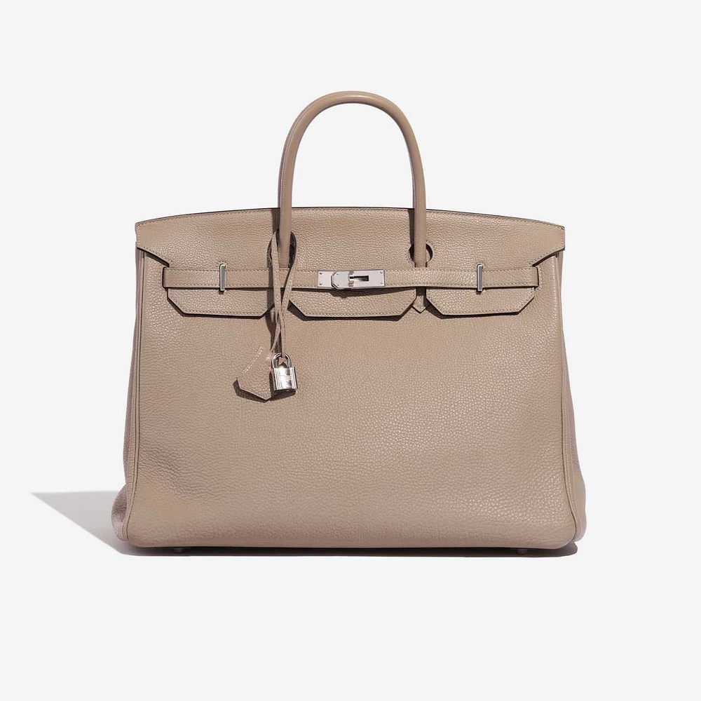 Best Replica Hermès Birkin 40 Clemence Gris Tourterelle PHW