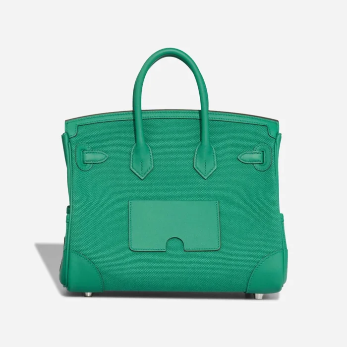 Best Replica Hermès Birkin Cargo 25 Toile Goeland/Swift Vert Vertigo PHW - Replica Handbags - Image 2