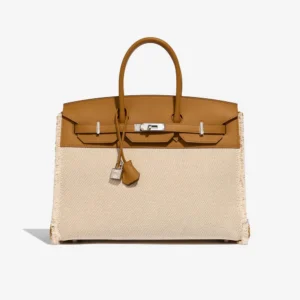 Best Replica Hermès Birkin Fray 35 Toile/Swift Sesame PHW