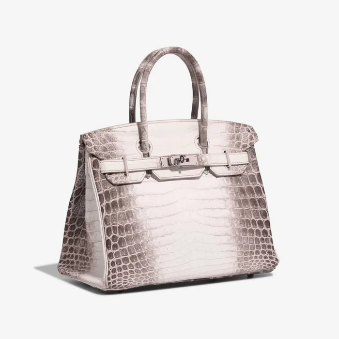 Best Replica Hermès Birkin Himalaya 30 Niloticus Crocodile White PHW - Replica Handbags - Image 4