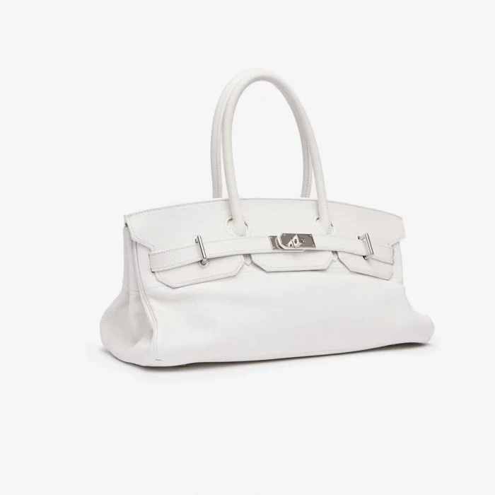 Best Replica Hermès Birkin JPG Clemence White PHW - DLF - Image 4