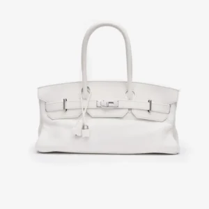 Best Replica Hermès Birkin JPG Clemence White PHW - DLF