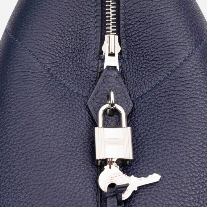 Best Replica Hermès Bolide 45 Togo Blue Nuit PHW - DLF - Image 7