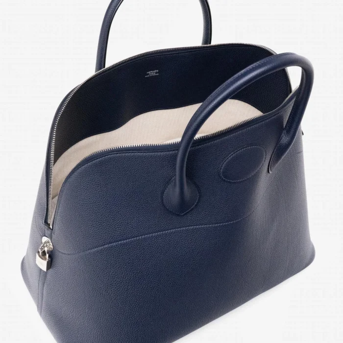 Best Replica Hermès Bolide 45 Togo Blue Nuit PHW - DLF - Image 5