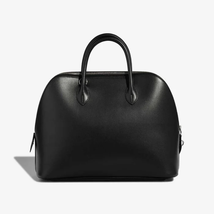 Best Replica Hermès Bolide Smile 30 Tadelakt/Niloticus Lizard Black PHW - Replica Handbags - Image 3