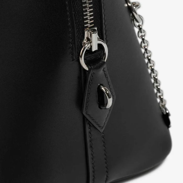 Best Replica Hermès Bolide Smile 30 Tadelakt/Niloticus Lizard Black PHW - Replica Handbags - Image 7