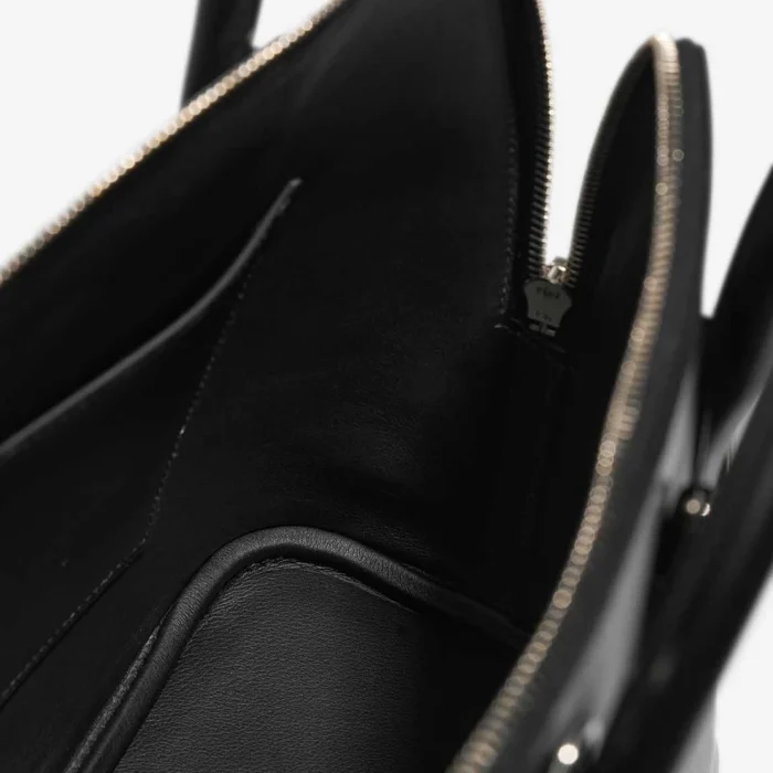 Best Replica Hermès Bolide Smile 30 Tadelakt/Niloticus Lizard Black PHW - Replica Handbags - Image 6