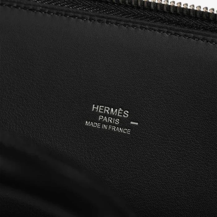 Best Replica Hermès Bolide Smile 30 Tadelakt/Niloticus Lizard Black PHW - Replica Handbags - Image 2