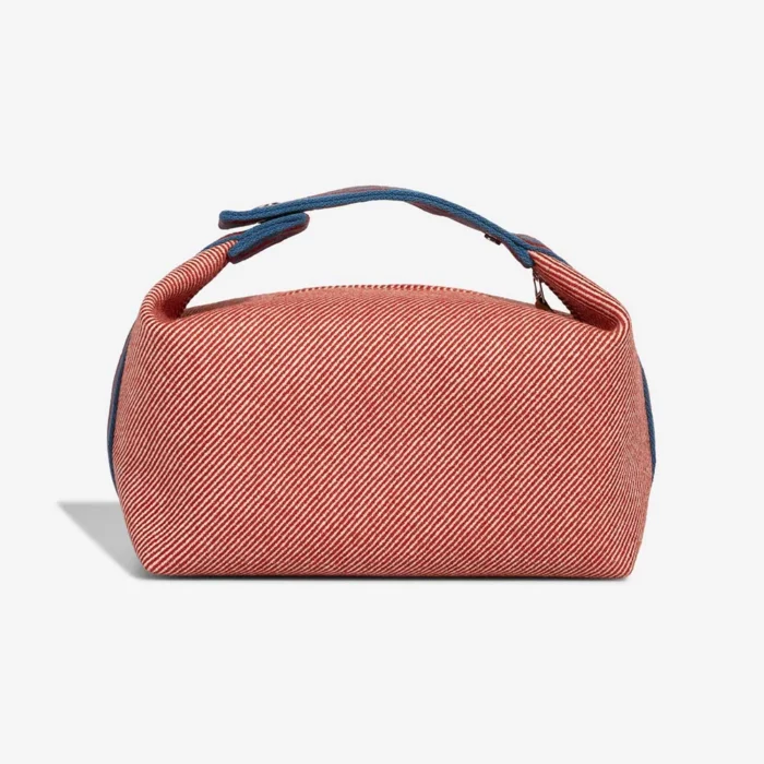 Best Replica Hermès Bride-à-Brac Large Wool Rouge Duchesse/Ecru/Cobalt PHW - Replica Handbags - Image 2