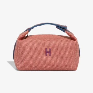 Best Replica Hermès Bride-à-Brac Large Wool Rouge Duchesse/Ecru/Cobalt PHW - Replica Handbags