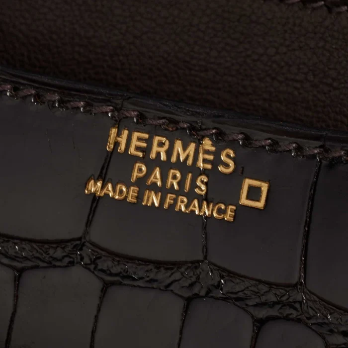Best Replica Hermès Constance 18 Alligator Macassar GHW - Replica Handbags - Image 5