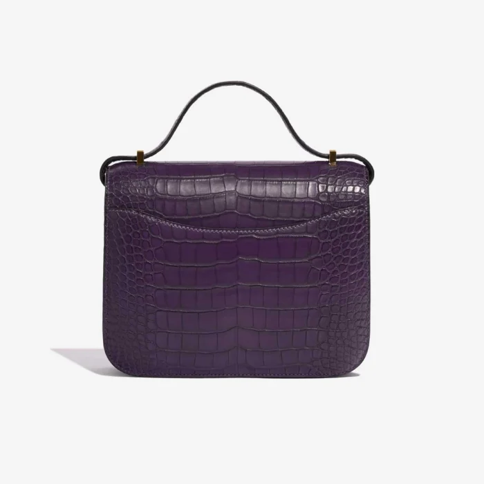 Best Replica Hermès Constance 18 Matte Alligator Amethyst GHW - Replica Handbags - Image 2