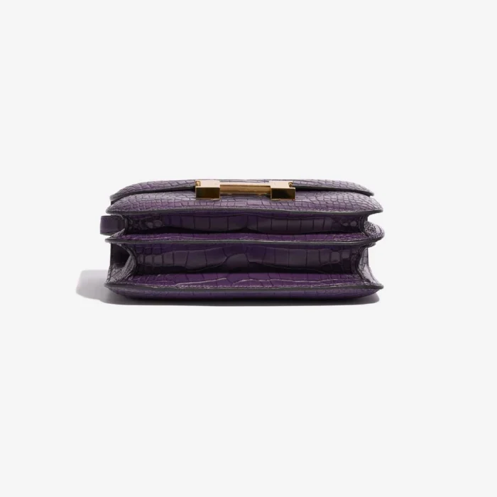 Best Replica Hermès Constance 18 Matte Alligator Amethyst GHW - Replica Handbags - Image 3