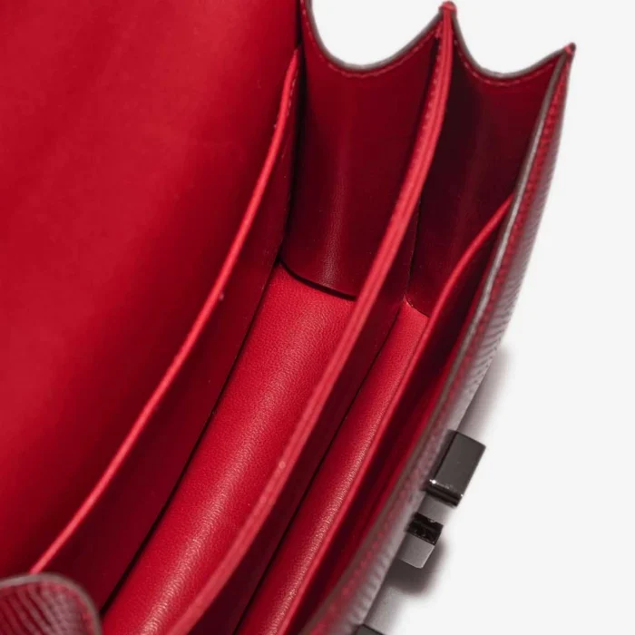 Best Replica Hermès Constance 18 Salvator Lizard Rouge Exotique PHW - Replica Handbags - Image 6