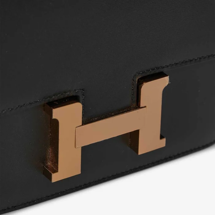 Best Replica Hermès Constance 18 Veau Monsieur Black RGHW - Replica Handbags - Image 8