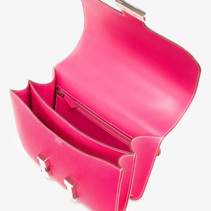 Best Replica Hermès Constance 24 Epsom Rose Tyrien PHW - DLF - Image 5