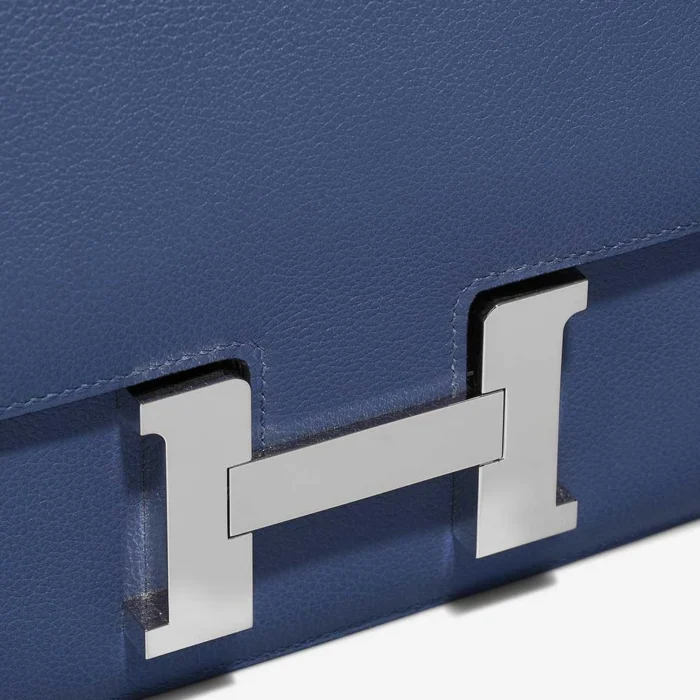 Best Replica Hermès Constance 24 Evercolor Bleu Brighton PHW - Replica Handbags - Image 7