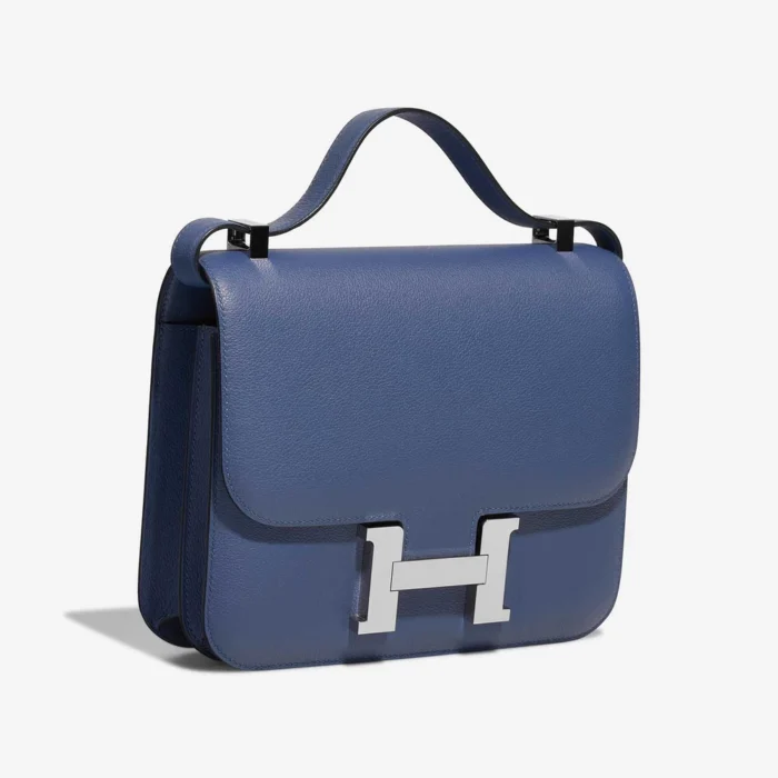 Best Replica Hermès Constance 24 Evercolor Bleu Brighton PHW - Replica Handbags - Image 5