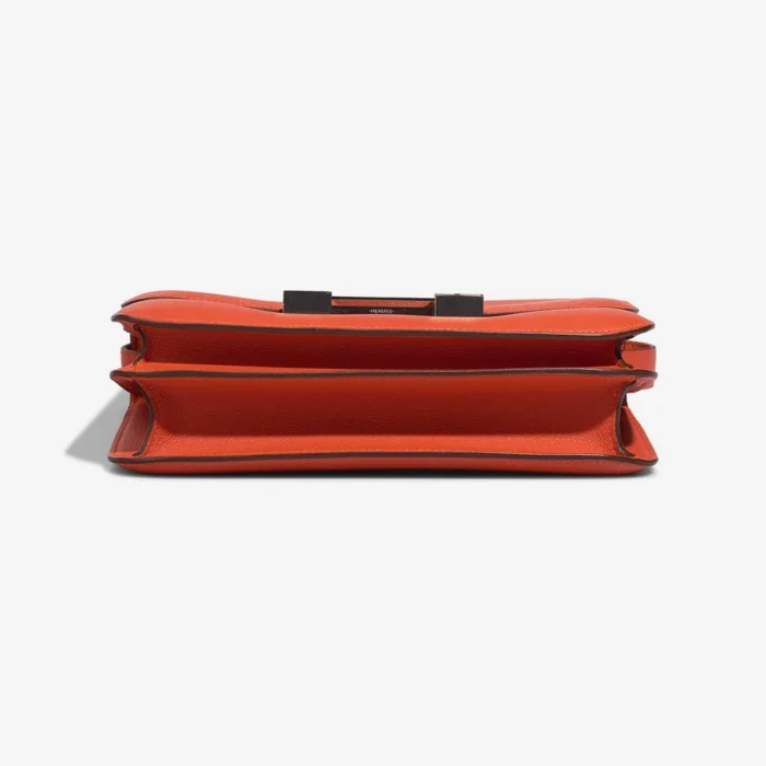 Best Replica Hermès Constance Optique 24 Evercolor Orange Poppy PHW - Replica Handbags - Image 4