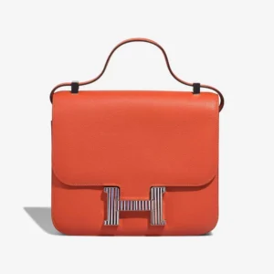 Best Replica Hermès Constance Optique 24 Evercolor Orange Poppy PHW - Replica Handbags