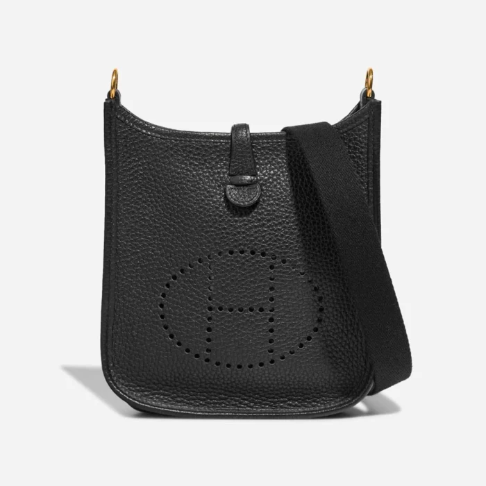Best Replica Hermès Evelyne 16 Clemence Black GHW - Replica Handbags