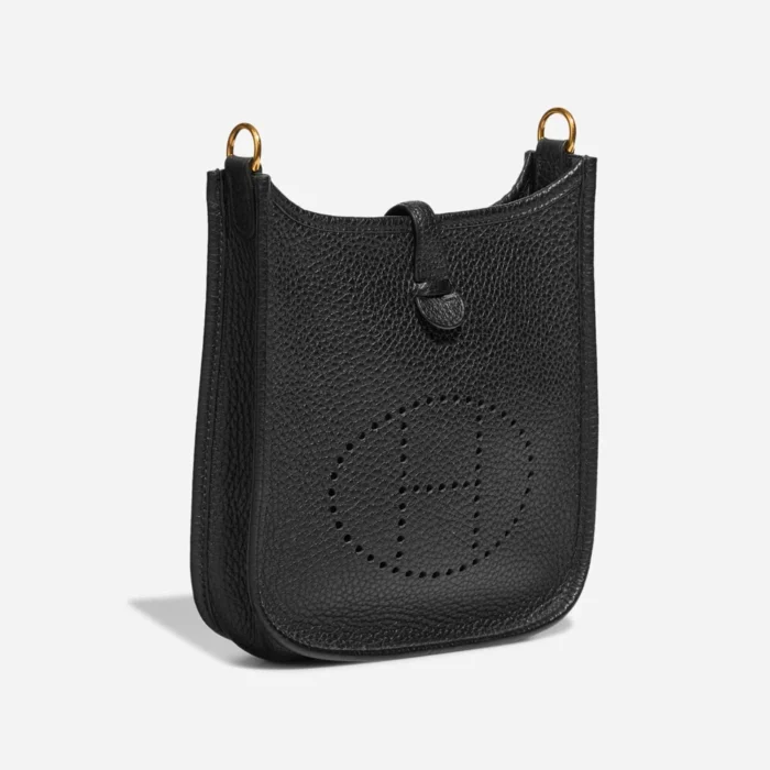 Best Replica Hermès Evelyne 16 Clemence Black GHW - Replica Handbags - Image 6
