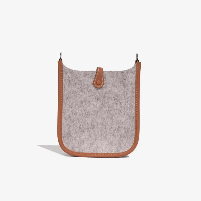 Best Replica Hermès Evelyne 16 Felt/Swift Gris Clair/Gold PHW - Replica Handbags - Image 3