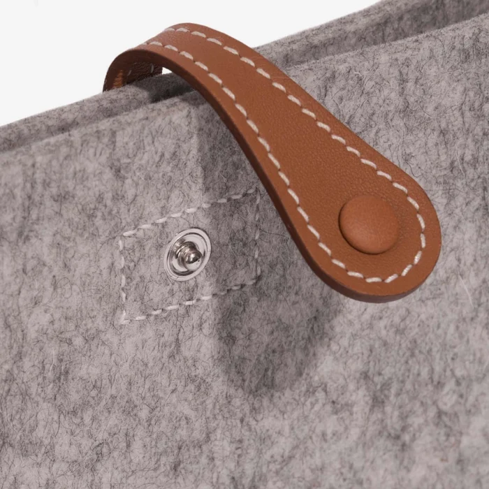 Best Replica Hermès Evelyne 16 Felt/Swift Gris Clair/Gold PHW - Replica Handbags - Image 6