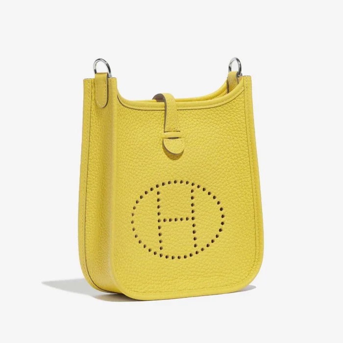 Best Replica Hermès Evelyne 16 Taurillon Clemence Lime GHW - Replica Handbags - Image 5