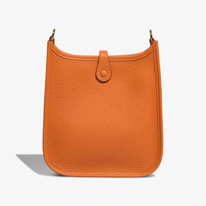 Best Replica Hermès Evelyne 16 Taurillon Clemence Orange GHW - Replica Handbags - Image 3
