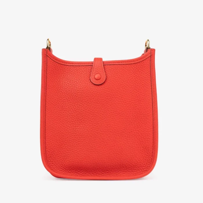 Best Replica Hermès Evelyne 16 Taurillon Clemence Rouge De Coeur GHW - DLF - Image 2