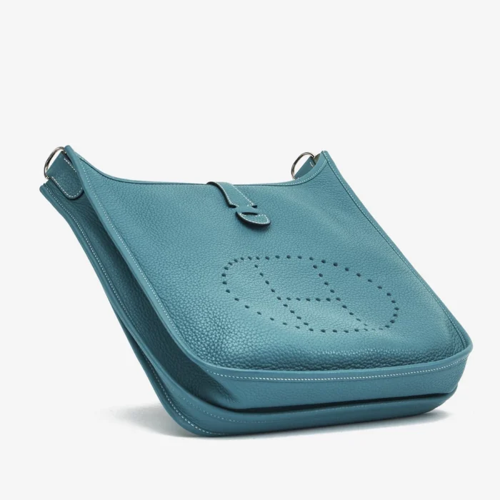 Best Replica Hermès Evelyne 29 Amazone Bleu Jean PHW - DLF - Image 3