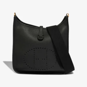 Best Replica Hermès Evelyne 29 Clemence Black GHW - Replica Handbags