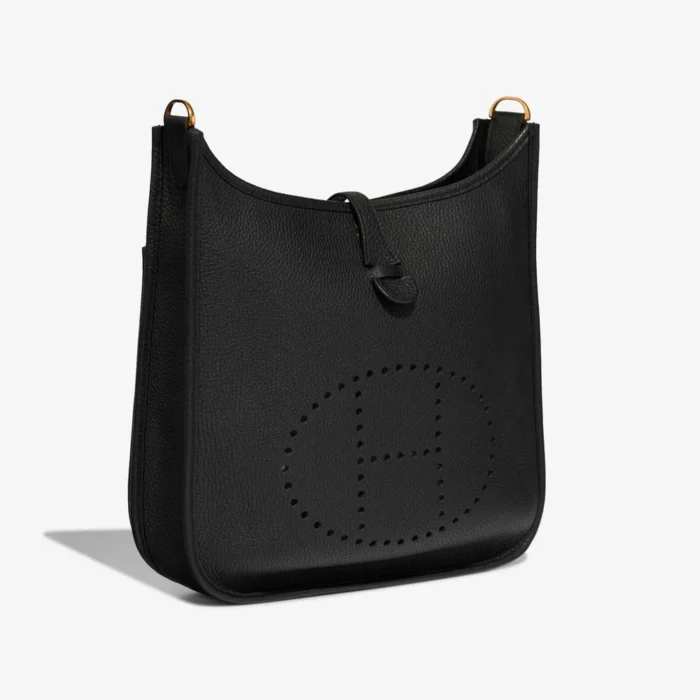 Best Replica Hermès Evelyne 29 Clemence Black GHW - Replica Handbags - Image 6