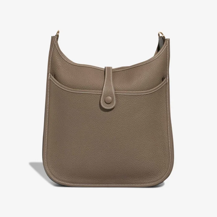 Best Replica Hermès Evelyne 29 Clemence Etoupe GHW - Replica Handbags - Image 3