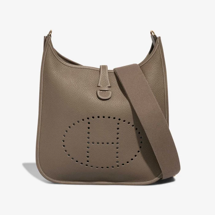 Best Replica Hermès Evelyne 29 Clemence Etoupe GHW - Replica Handbags