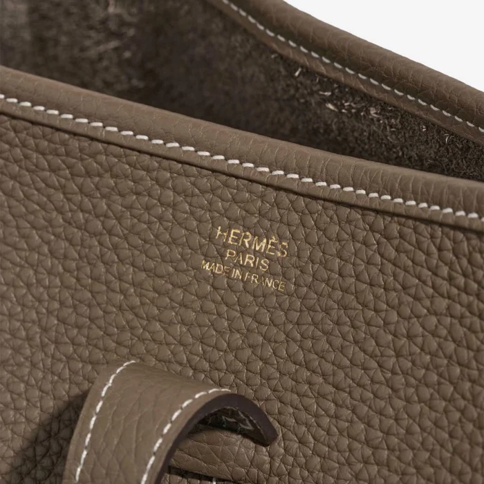 Best Replica Hermès Evelyne 29 Clemence Etoupe GHW - Replica Handbags - Image 2