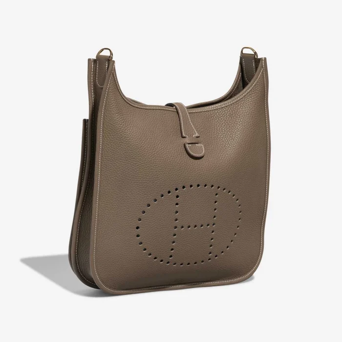 Best Replica Hermès Evelyne 29 Clemence Etoupe GHW - Replica Handbags - Image 5