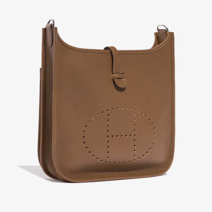 Best Replica Hermès Evelyne 29 Taurillon Clemence Alezan PHW - Replica Handbags - Image 5
