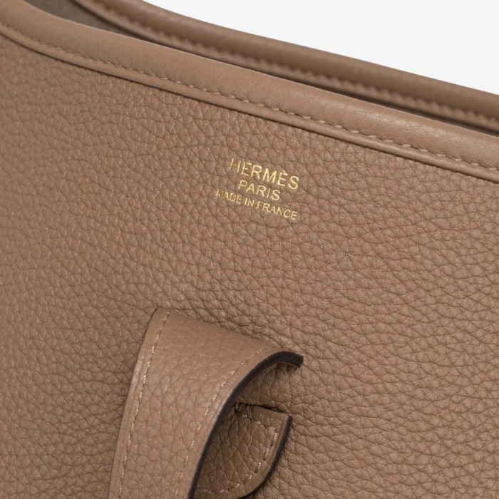 Best Replica Hermès Evelyne 29 Taurillon Clemence Beige de Weimar GHW - DLF - Image 6