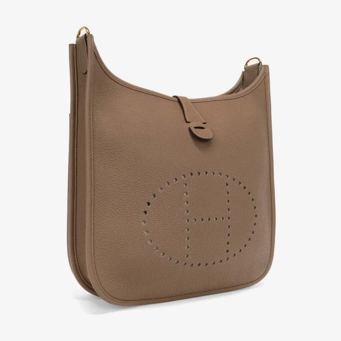 Best Replica Hermès Evelyne 29 Taurillon Clemence Beige de Weimar GHW - DLF - Image 4