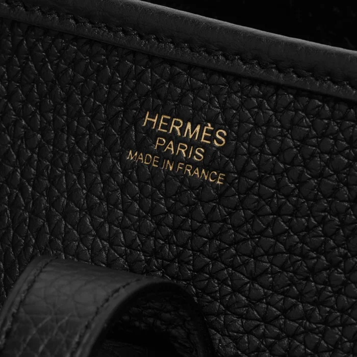 Best Replica Hermès Evelyne 29 Taurillon Clemence Black - Replica Handbags - Image 5