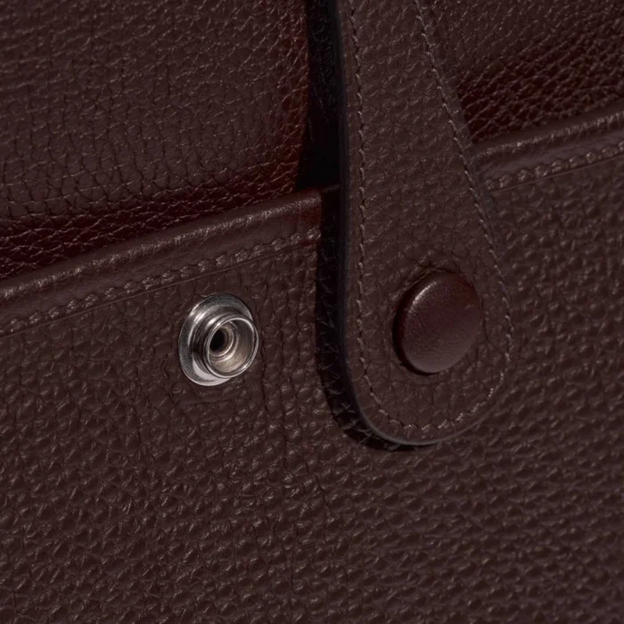 Best Replica Hermès Evelyne 29 Taurillon Clemence Havane PHW - Replica Handbags - Image 6