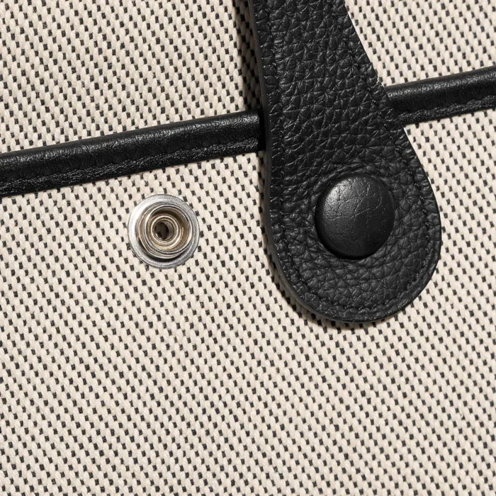 Best Replica Hermès Evelyne 29 Toile/Clemence Black/Ecru PHW - Replica Handbags - Image 6