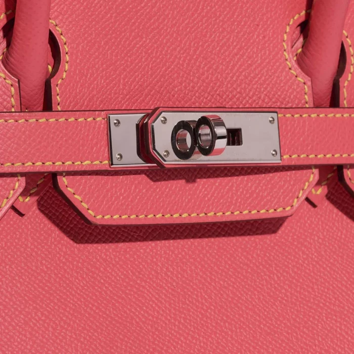 Best Replica Hermès HSS Birkin 30 Epsom Rose Azalee/Gris Mouette/Jaune Poussin PHW - Replica Handbags - Image 7