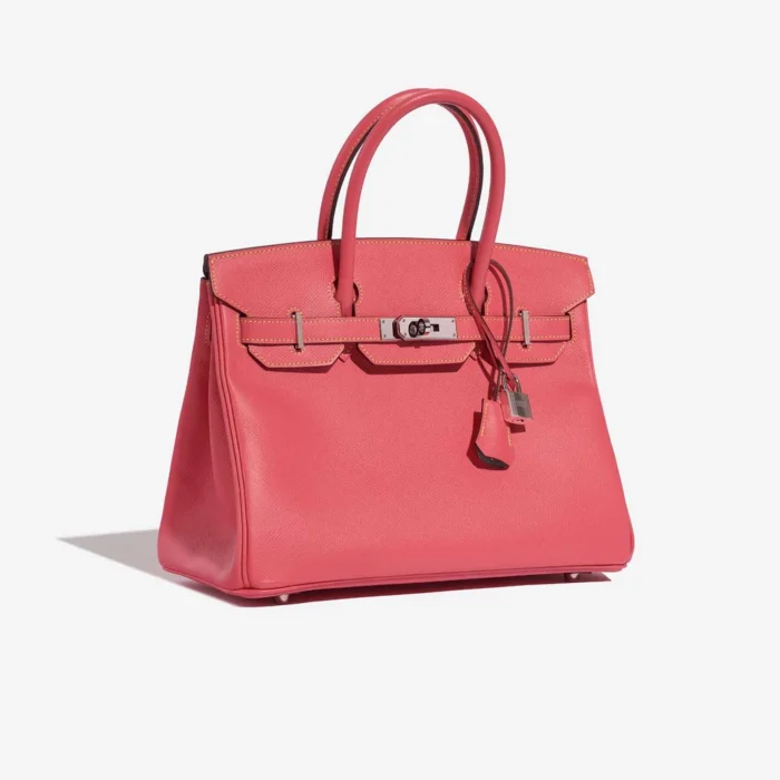 Best Replica Hermès HSS Birkin 30 Epsom Rose Azalee/Gris Mouette/Jaune Poussin PHW - Replica Handbags - Image 4