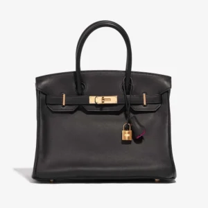 Best Replica Hermès HSS Birkin 30 Swift Black/Magnolia GHW