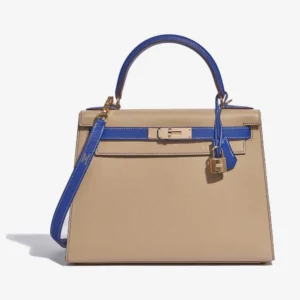 Best Replica Hermès HSS Kelly 28 Epsom Trench/Blue Electrique GHW