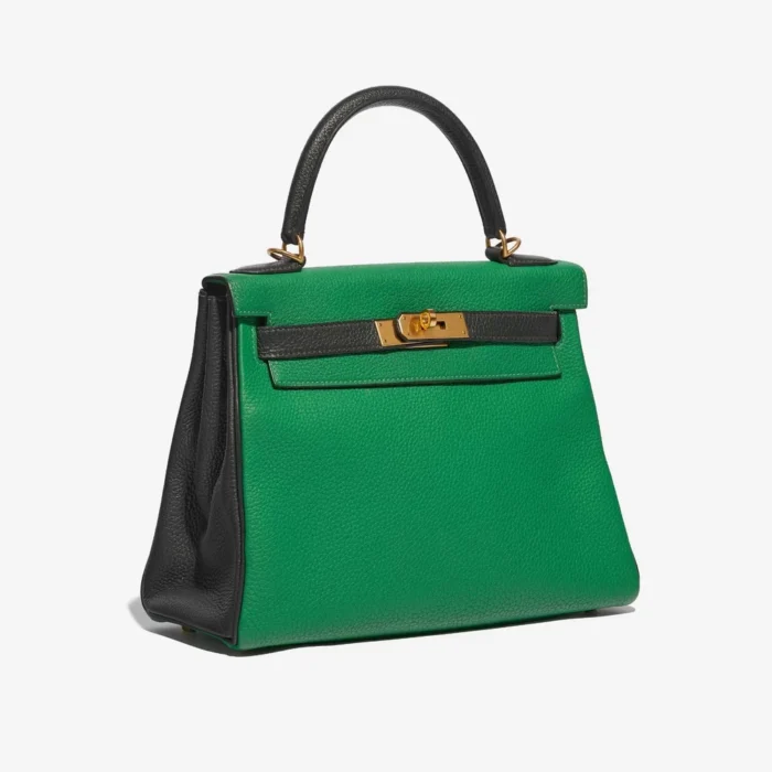 Best Replica Hermès HSS Kelly 28 Togo Bamboo/Canopee GHW - Replica Handbags - Image 4