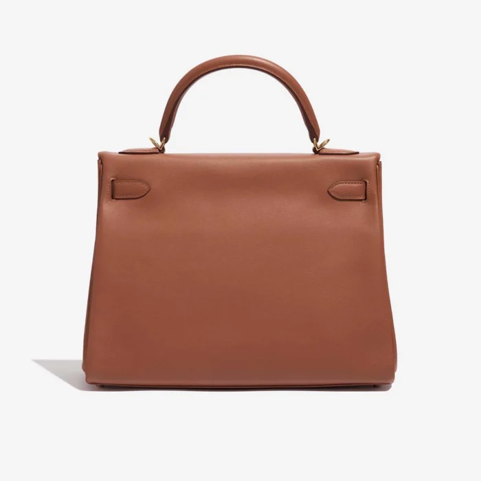 Best Replica Hermès HSS Kelly 32 Swift Gold/Apricot GHW - Replica Handbags - Image 2